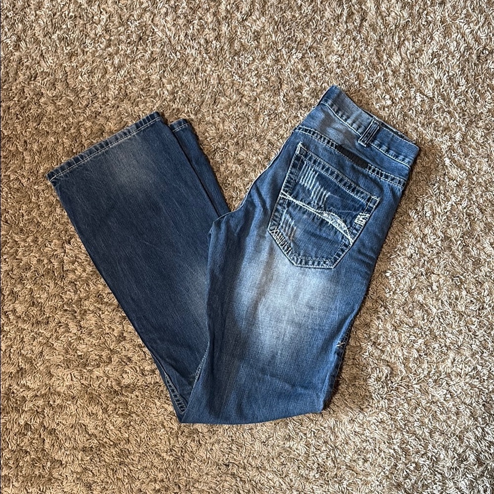B. Tuff Jeans Men’s Cowgirl Tuff brand Blue Denim Jeans